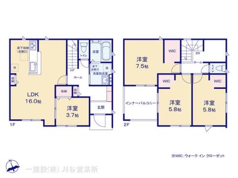 リーブルガーデン岡崎市元能見町 間取り3