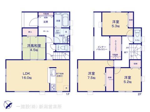 リーブルガーデン新発田西園町第4 間取り1