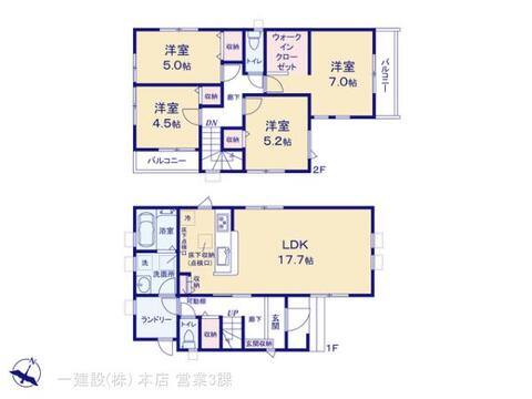 リーブルガーデン川口市長蔵 間取り5