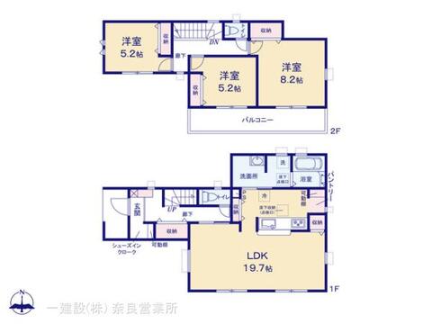 リーブルガーデン奈良東九条町１４期 間取り1