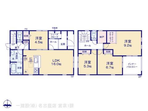 リーブルガーデン四日市市智積町 間取り1
