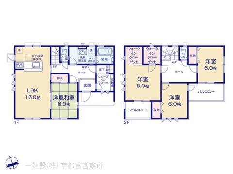 リーブルガーデン栃木都賀町平川第３ 間取り3