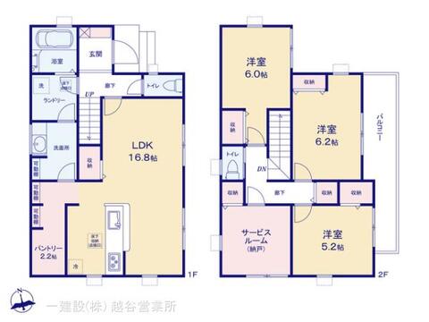 リーブルガーデン春日部市八丁目第２ 間取り1