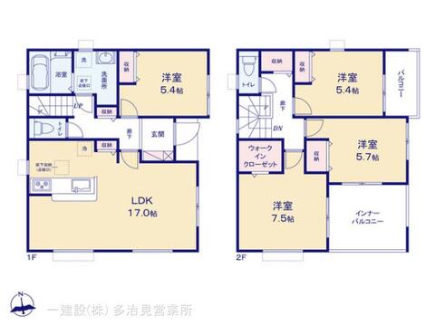 リーブルガーデン小牧市小木 間取り3