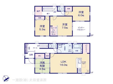 リーブルガーデン大泉第１４寄木戸 間取り5