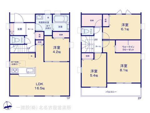 リーブルガーデン一宮市萩原町第二 間取り3