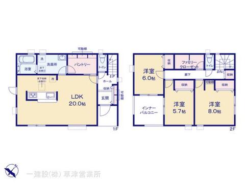 リーブルガーデン東近江市東沖野５丁目３期 間取り3
