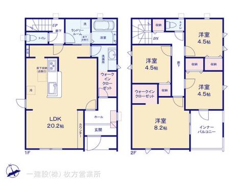 リーブルガーデン大津市堅田１丁目３期 間取り1