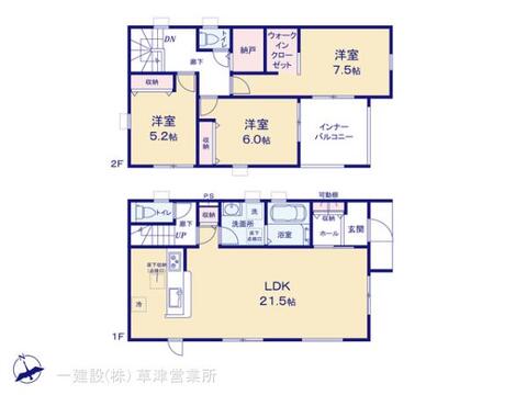 リーブルガーデン甲賀市水口町八坂 間取り1