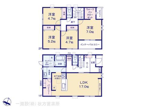 リーブルガーデン湖南市三雲２期 間取り1