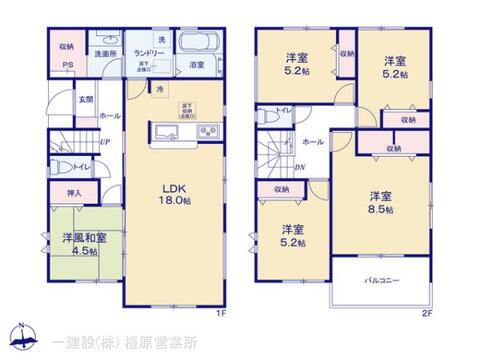 リーブルガーデン大和高田市西坊城９期 間取り5