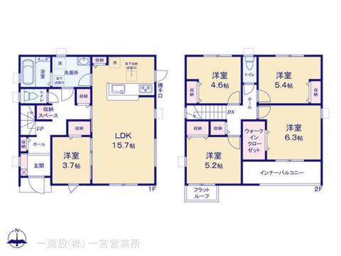 リーブルガーデン岐阜市河渡 間取り7