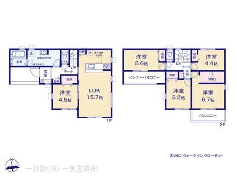 リーブルガーデン稲沢市田代 間取り1