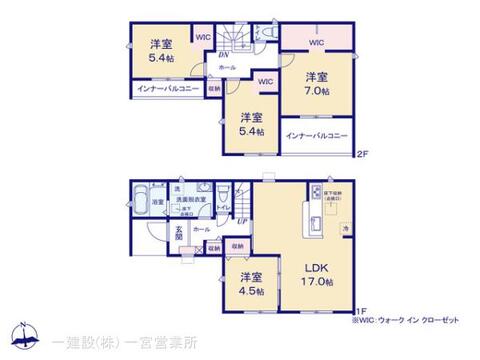 リーブルガーデン稲沢市田代 間取り3