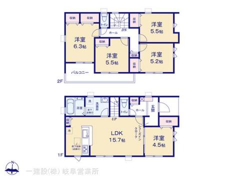 リーブルガーデン羽島市竹鼻駅 間取り1