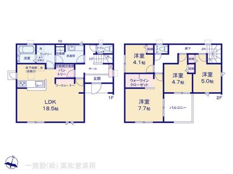 リーブルガーデン高松市西宝町第一 間取り1