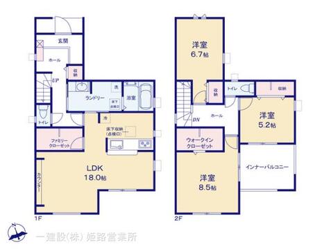 リーブルガーデン姫路市広畑区則直3期 間取り1