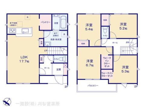 リーブルガーデン蒲郡市竹谷町井瀬木 間取り3