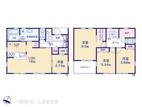 リーブルガーデン第１笠間市南友部 間取り1