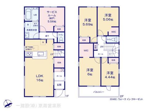 リーブルガーデン半田市宮本町第2 間取り1
