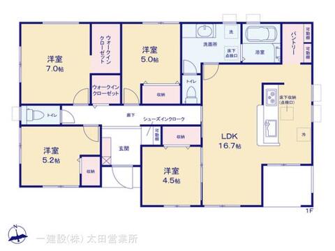 リーブルガーデン太田第１新田花香塚町 間取り3