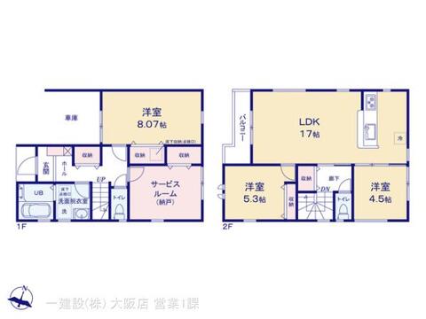 リーブルガーデン平野区平野市町 間取り7