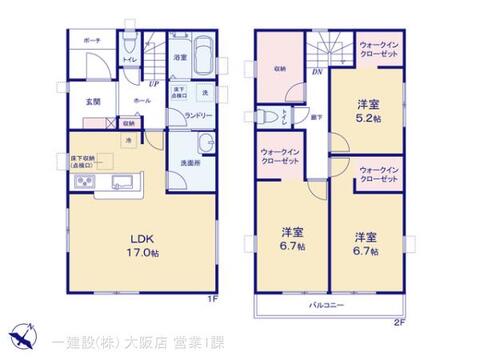 リーブルガーデン北区緑町2期 間取り1