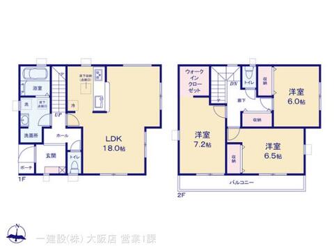 リーブルガーデン堺市東区西野５期 間取り1