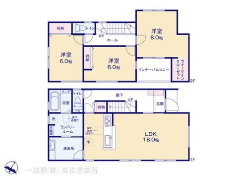 リーブルガーデン丸亀市川西町南 間取り1