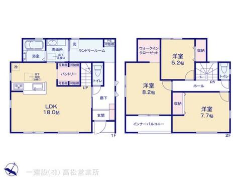 リーブルガーデン丸亀市川西町南 間取り3