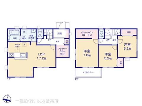 リーブルガーデン枚方市東香里元町４期 間取り3