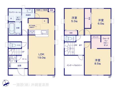リーブルガーデン南城市大里稲嶺 間取り3