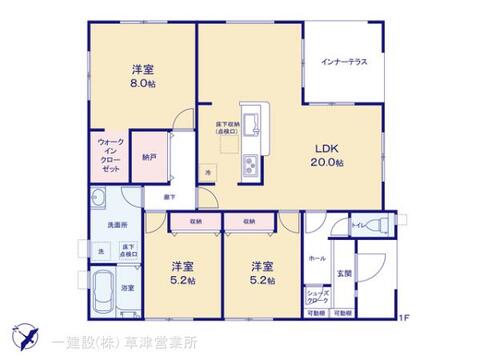 リーブルガーデン彦根市大薮町１２期 間取り3
