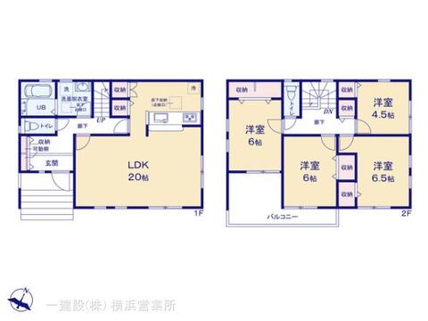 リーブルガーデン旭区市沢町 間取り1