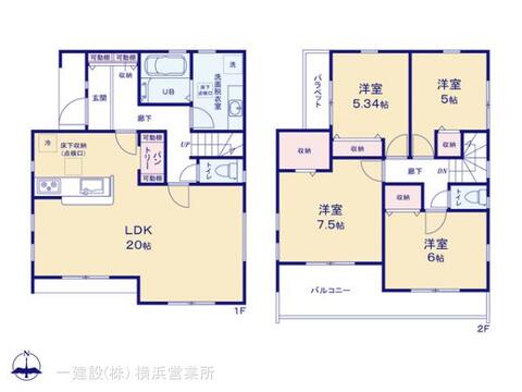 リーブルガーデン金沢区能見台１丁目 間取り1