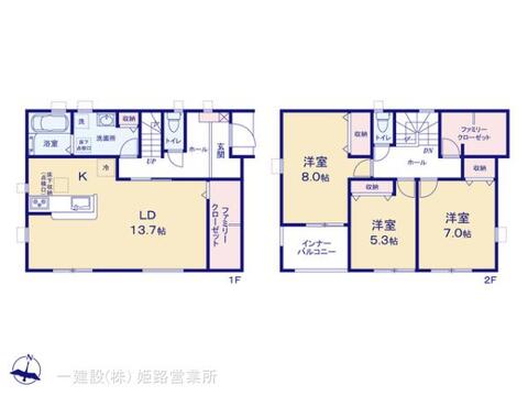 リーブルガーデン姫路市青山7期 間取り5