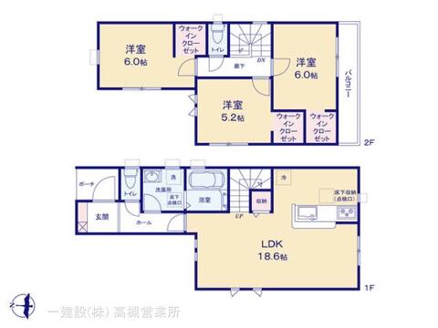 リーブルガーデン尼崎市武庫之荘3期 間取り1