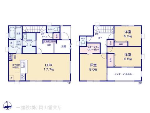 リーブルガーデン倉敷市中畝 間取り1