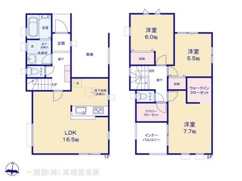リーブルガーデン東大阪市寺前町２期 間取り1