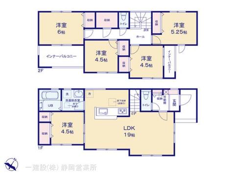 リーブルガーデン葵区城北2丁目3期 間取り1
