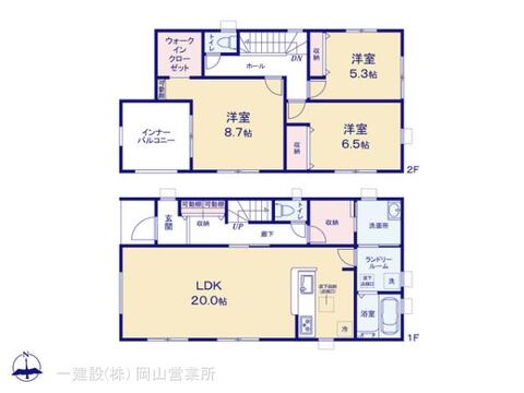 リーブルガーデン津山市山北第２ 間取り1