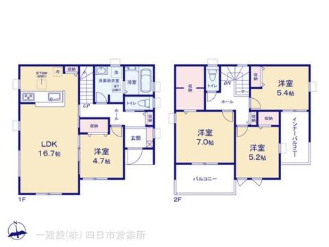 リーブルガーデン鈴鹿市北玉垣町第5 間取り3