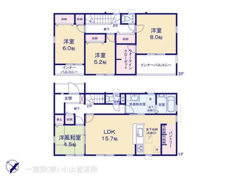 リーブルガーデン第１佐野犬伏下町 間取り3