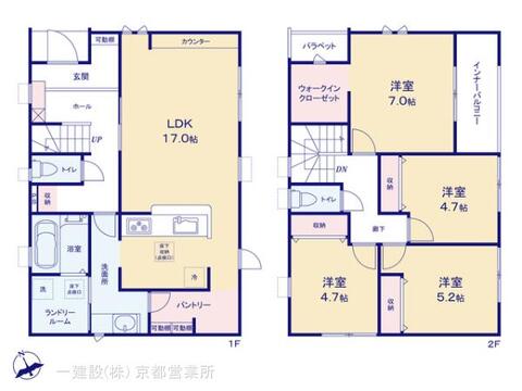 リーブルガーデン南丹市園部町城南町 間取り1