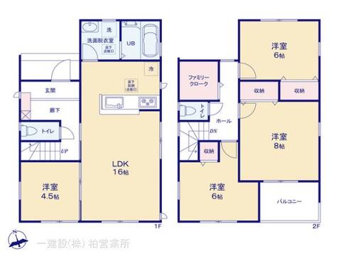 リーブルガーデン鎌ヶ谷大仏駅3期 間取り1