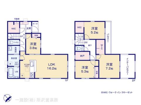 リーブルガーデン入間東藤沢第8期 間取り1