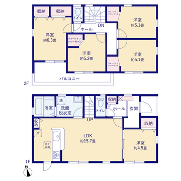 リーブルガーデン瀬戸市品野町 間取り1