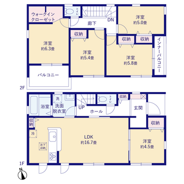 リーブルガーデン瀬戸市品野町 間取り3