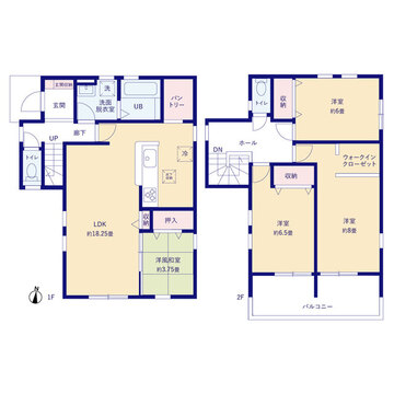 リーブルガーデン安積荒井３丁目第２ 間取り1