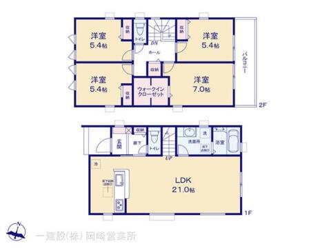 リーブルガーデン豊田第５３野見山町 間取り1